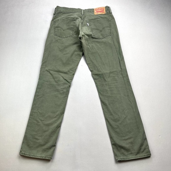 Levi's Other - Levis 511 Pants Mens 32x32 Olive Green Chino Slim Fit Straight Leg White Tab